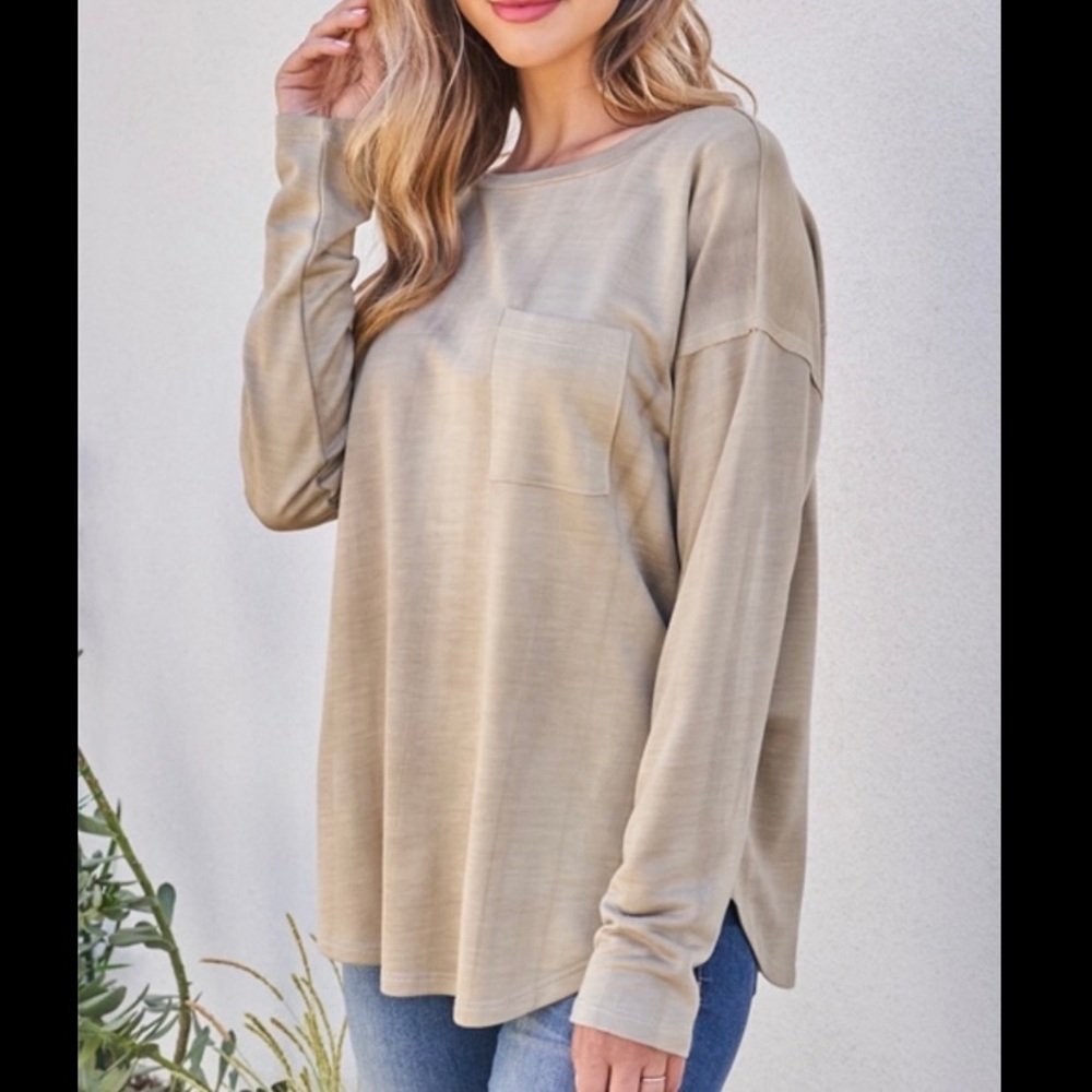 Mocha Long Sleeve Top​